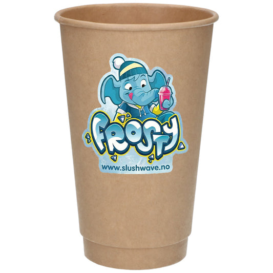 Pappkopp Double Wall 48cl Frosty