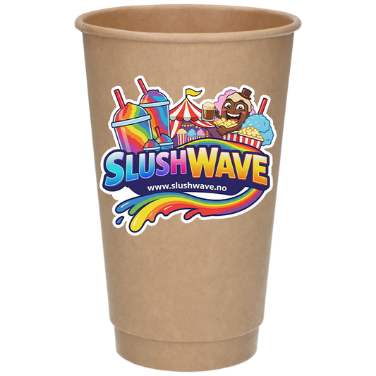 Pappkopp Double Wall 48cl Slush Wave